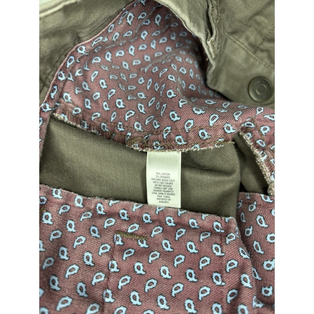 Bonobos Men's Straight Fit Chino Pants Khaki & Brown Size 33x32  LOT Of 2‎ Pair - Picture 5 of 12